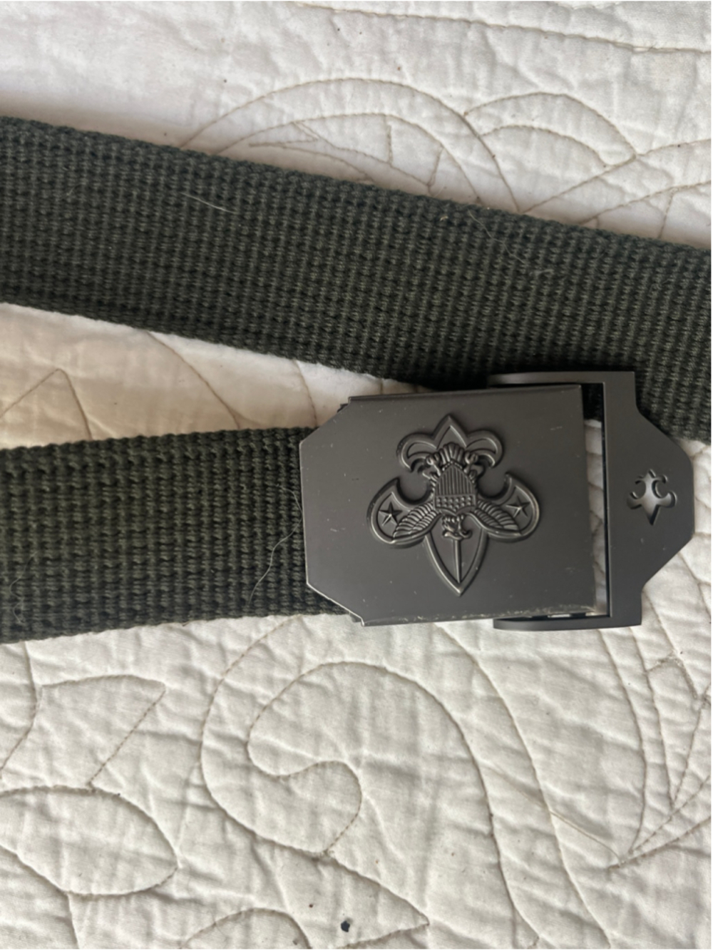 Men's Boy Scouts of America Web Belt One Size Green Black